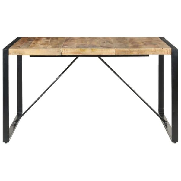 vidaXL Ruokapöytä 220x100x75 cm karkea mangopuu