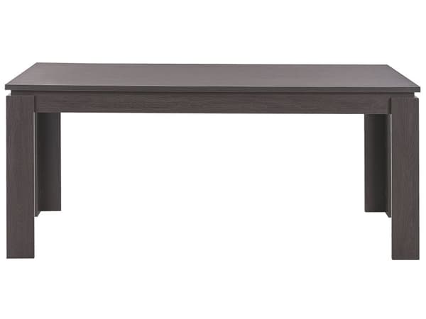 Ruokapöytä tumma puu 180 x 90 cm MDF-levy 6 hengelle suorakulmainen skandinaavinen tyyli