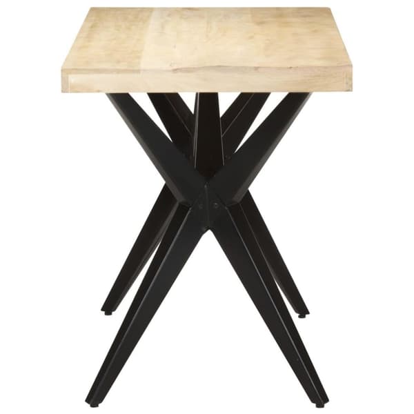 vidaXL spisebord 120x60x76 cm massivt mangotræ