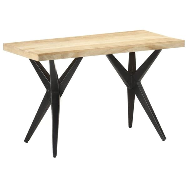 vidaXL Ruokapöytä 120x60x76 cm täysi mangopuu