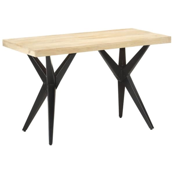vidaXL Matbord 120x60x76 cm massivt mangoträ