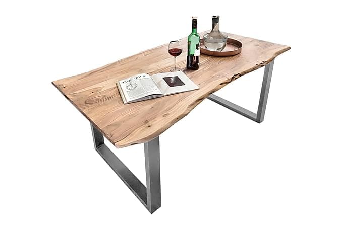 HOPPELI Matbord Trä/Natur/Silver 240