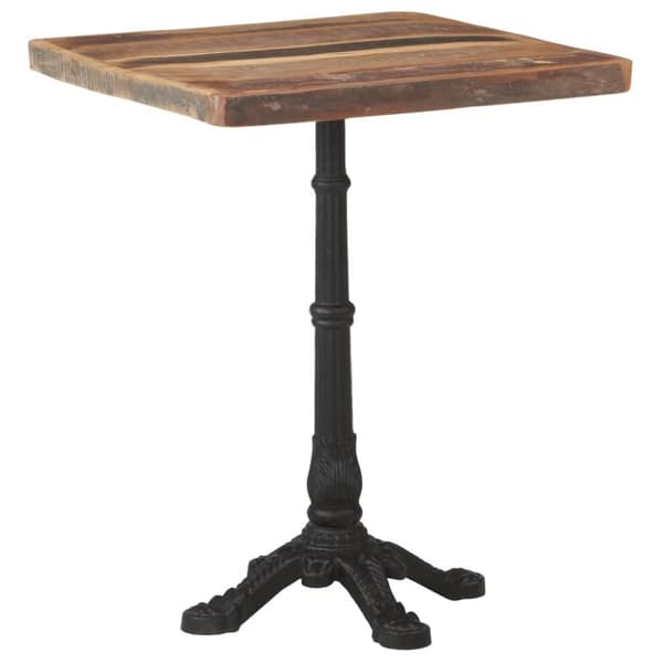 vidaXL Cafébord 60x60x76 cm massivt återvunnet trä