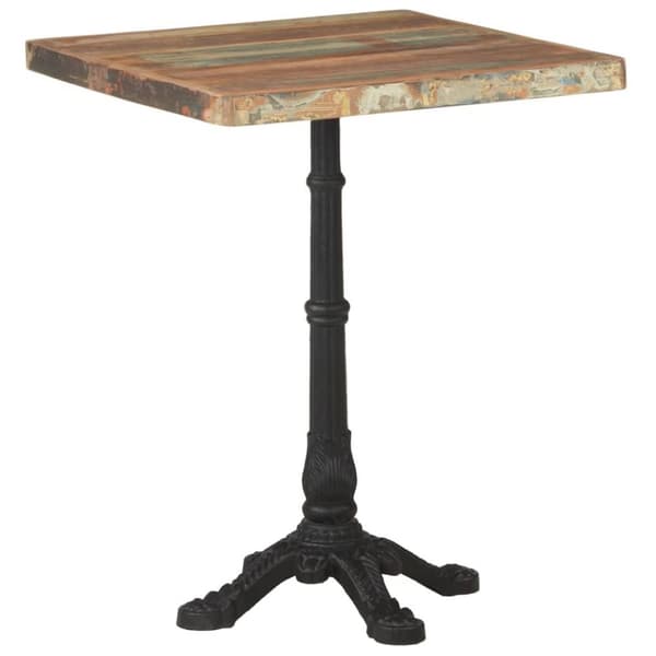 vidaXL Cafébord 60x60x76 cm massivt återvunnet trä
