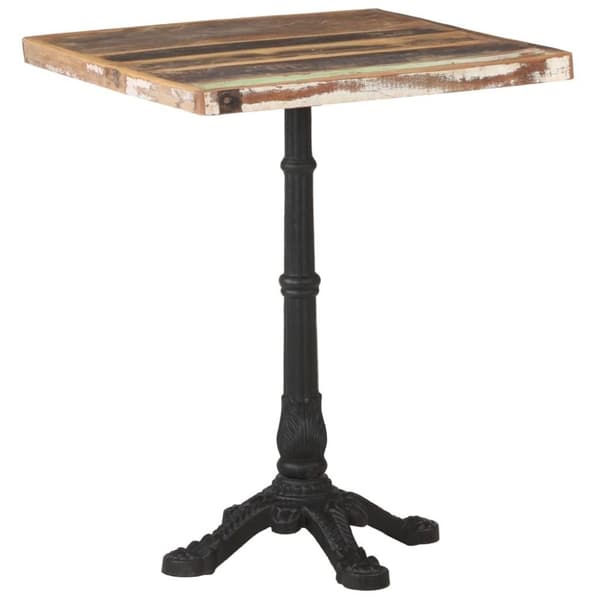 vidaXL Cafébord 60x60x76 cm massivt återvunnet trä
