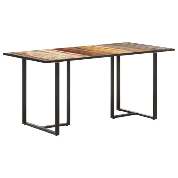 vidaXL spisebord 160 cm massivt genbrugstræ