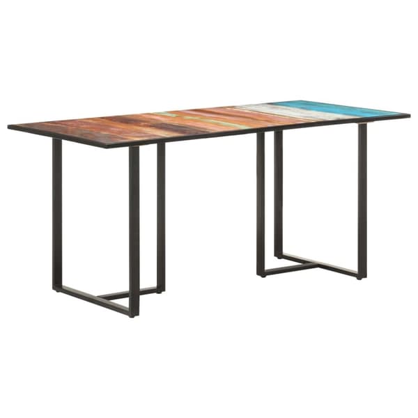 vidaXL spisebord 160 cm massivt genbrugstræ