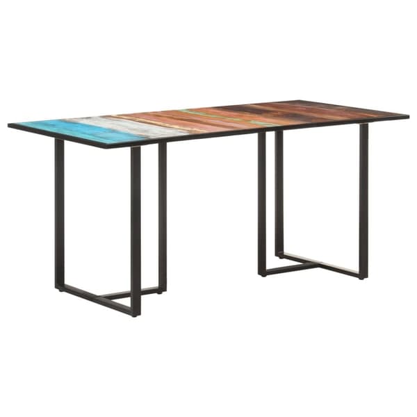 vidaXL spisebord 160 cm massivt genbrugstræ