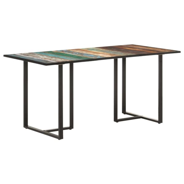 vidaXL spisebord 160 cm massivt genbrugstræ