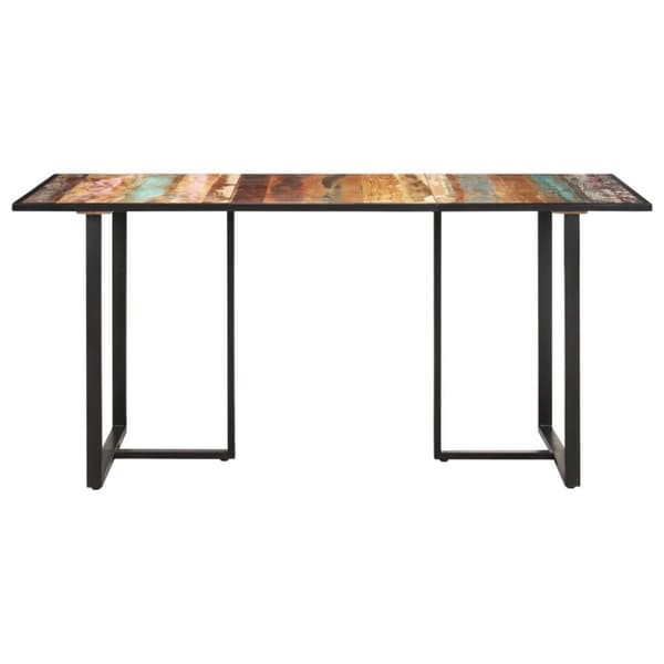 vidaXL spisebord 160 cm massivt genbrugstræ