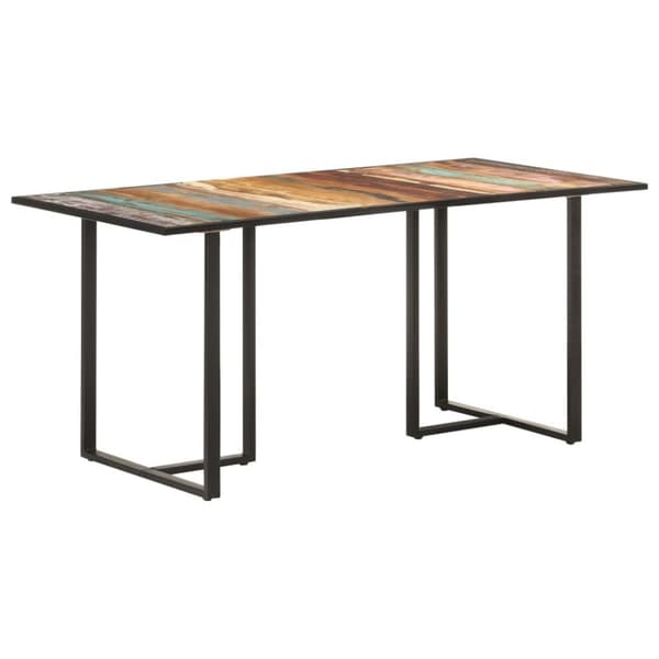 vidaXL spisebord 160 cm massivt genbrugstræ
