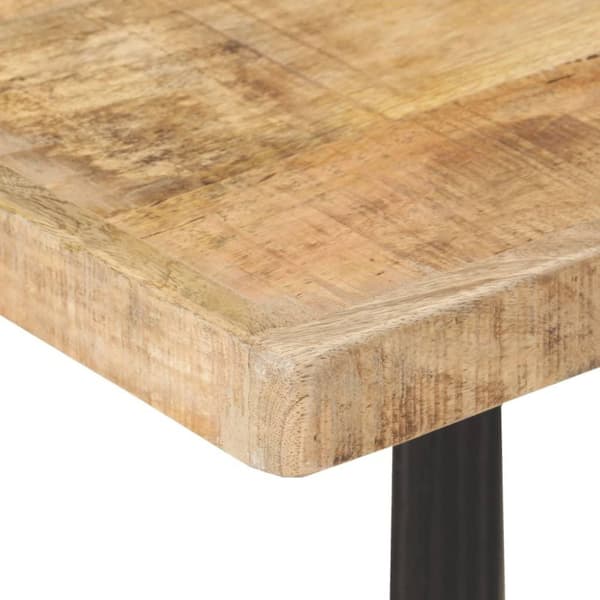 vidaXL Bistropöytä 60x60x77 cm karkea mangopuu