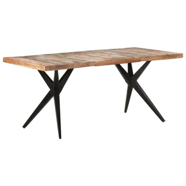 vidaXL Matbord 180x90x76 cm massivt återvunnet trä