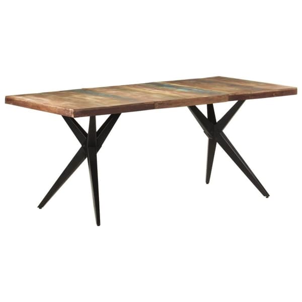 vidaXL Matbord 180x90x76 cm massivt återvunnet trä