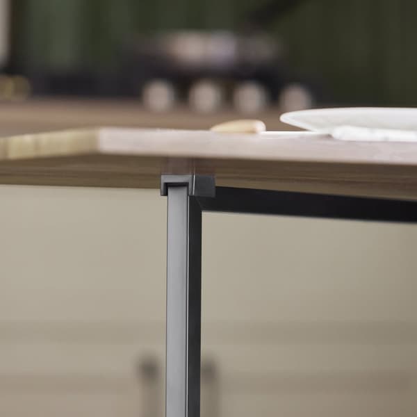 SoBuy Klapbord med hylder Foldebord Spisebord Hjørnebord FWT62-N