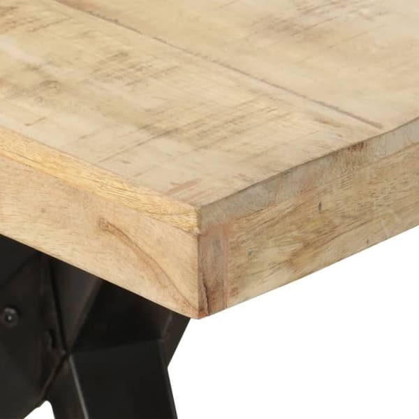 vidaXL spisebord 200x90x76 cm ru mangotræ