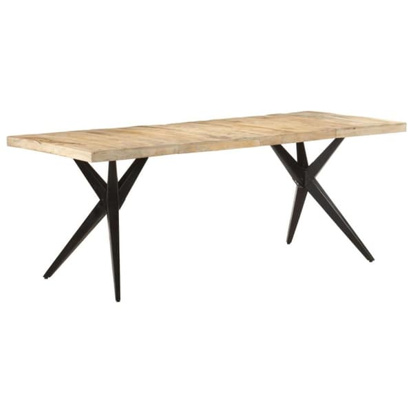 vidaXL spisebord 200x90x76 cm ru mangotræ