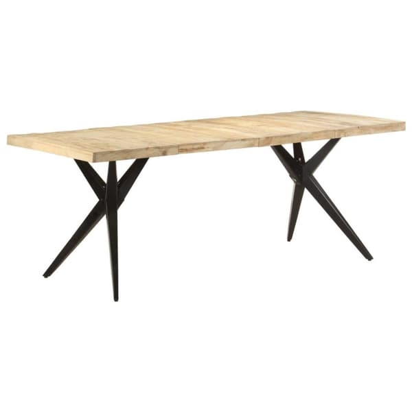 vidaXL spisebord 200x90x76 cm ru mangotræ