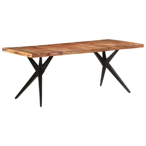 vidaXL Ruokapöytä 200x90x76 cm täysi akaasiapuu