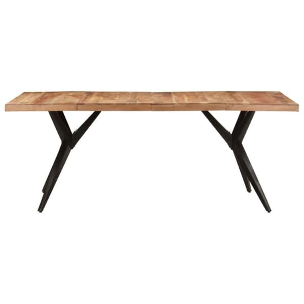 vidaXL Ruokapöytä 200x90x76 cm täysi akaasiapuu
