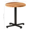 Miniatyrbilde 6 av 11: vidaXL Bistrobord rundt Ø70x75 cm heltre akasie