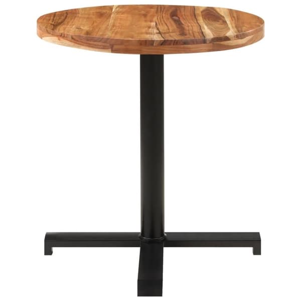 vidaXL Bistrobord rundt Ø70x75 cm heltre akasie