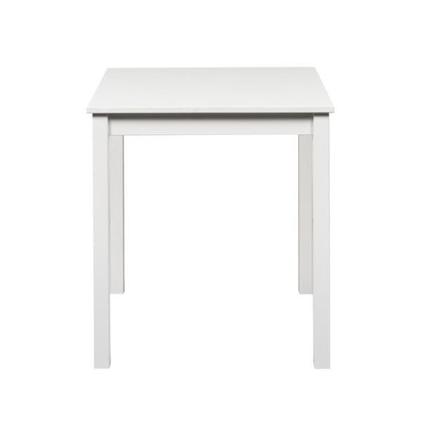 Ruokapöytä "Vesa" massiivimäntypuusta (Pure White), 68 x 68 cm Korkeus 75 cm