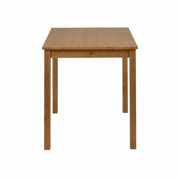 Ruokapöytä "Vesa" massiivimäntypuusta (ruskea tammi), 68 x 68 cm Korkeus 75 cm