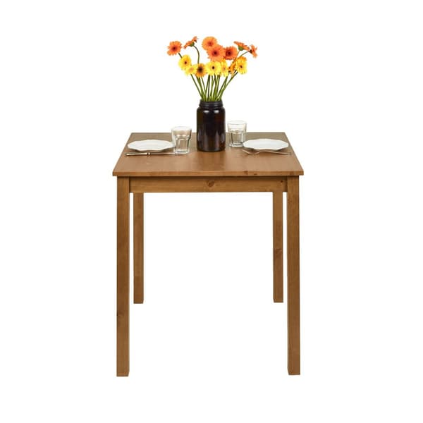Matbord “Vesa” tillverkat av massivt furuträ (Brown oak), 68 x 68 cm Height 75 cm