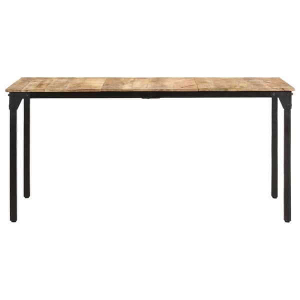 vidaXL Spisebord 160x80x76 cm grovt mangotre