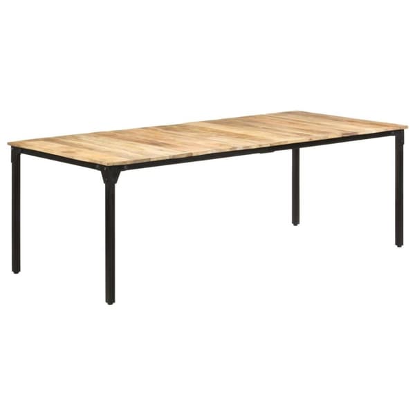 vidaXL Matbord 220x100x76 cm grovt mangoträ