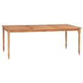 Miniatyrbilde 1 av 7: vidaXL Bataviabord 200x100x75 cm heltre teak
