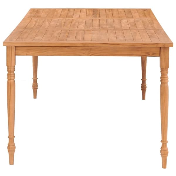 vidaXL Batavia pöytä 200x100x75 cm täysi tiikki