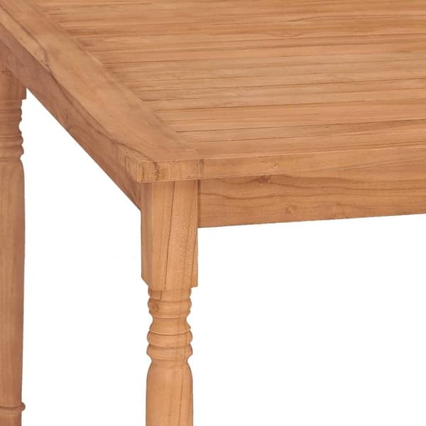 vidaXL Batavia pöytä 200x100x75 cm täysi tiikki
