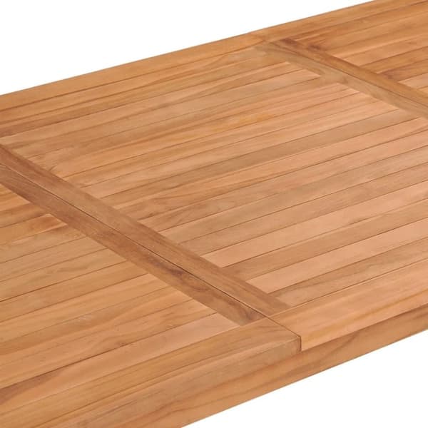 vidaXL Batavia pöytä 200x100x75 cm täysi tiikki