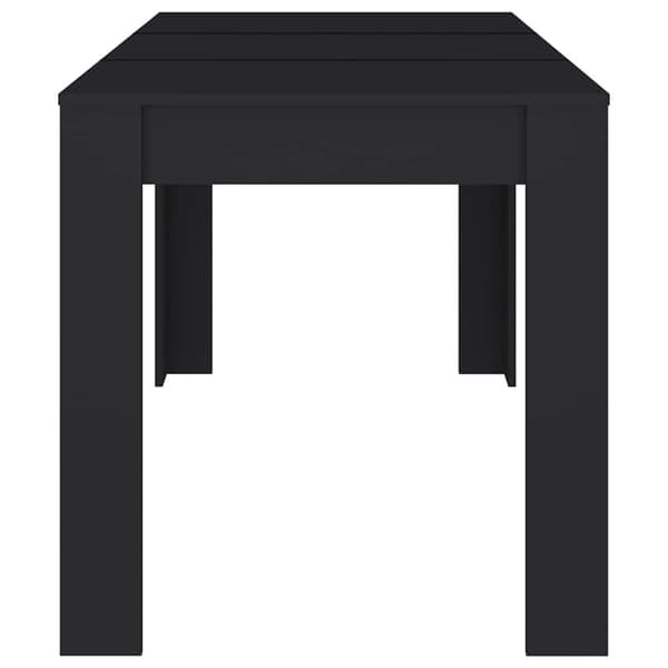 vidaXL Spisebord svart 140x74,5x76 cm sponplate