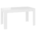Miniatyrbillede 1 af 6: vidaXL spisebord 140x74,5x76 cm spånplade hvid højglans