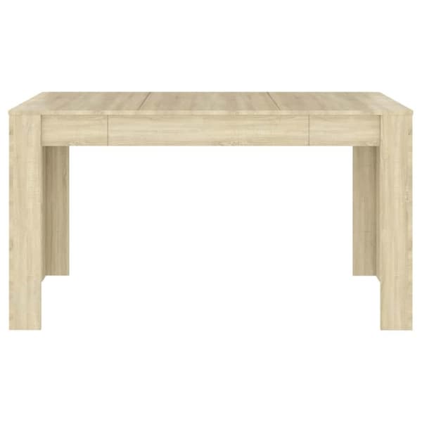 vidaXL spisebord 140x74,5x76 cm konstrueret træ sonoma-eg