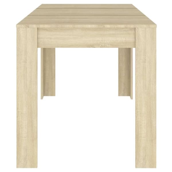 vidaXL spisebord 140x74,5x76 cm konstrueret træ sonoma-eg