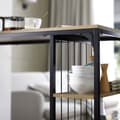 Miniatyrbillede 5 af 10: SoBuy skrivebord Skriveb Spisebord med hylder Altanbord Barbord højt bord Brun FWT84-PF