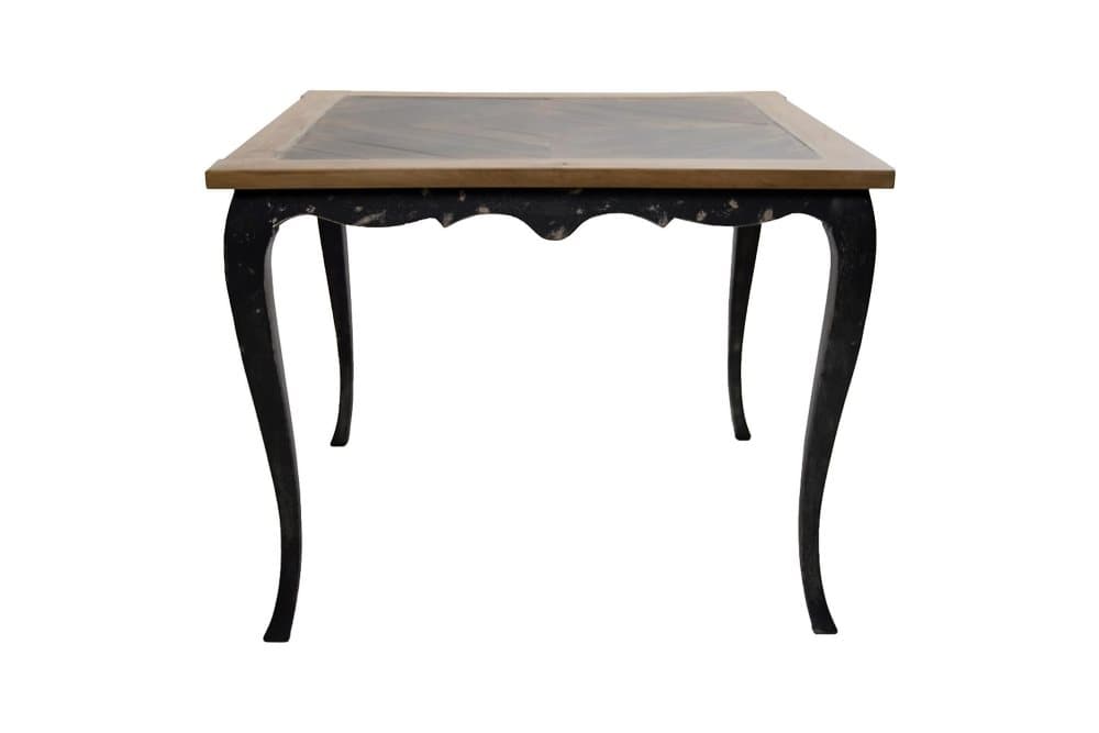 JUNIOR Matbord 100 cm Natur/Brun/Svart