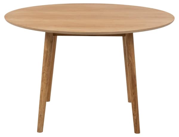 Naya matbord Ø120 cm massiv oljad ek och ekfanér.