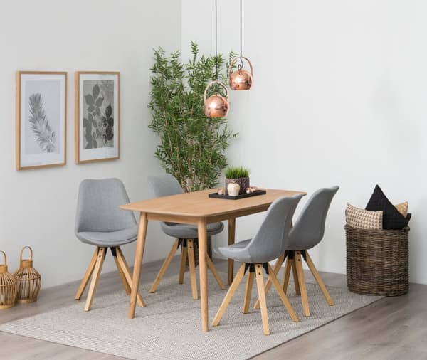 Naila matbord 80 x 150 cm med ek-look, oljat.
