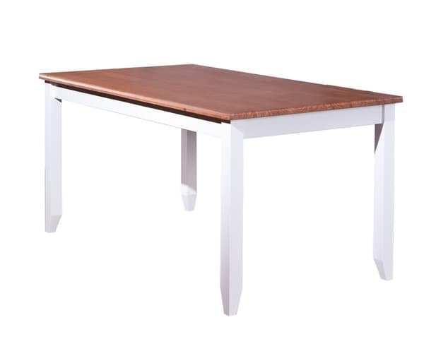 Wright matbord vit, brun.