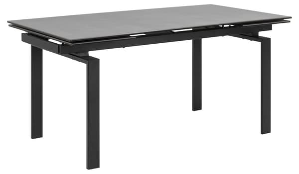 Hummar matbord 160/240 cm inkl. 2 iläggsskivor svart.