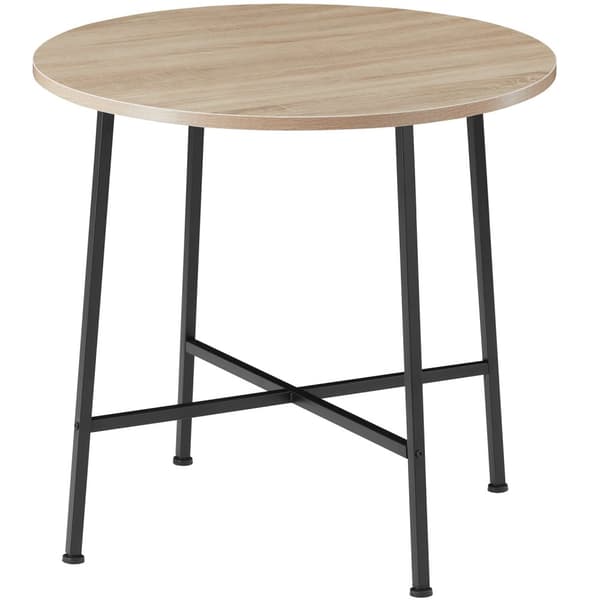 Spisebord Ennis 80x76cm - Industrielt lyst træ, egetræ Sonoma