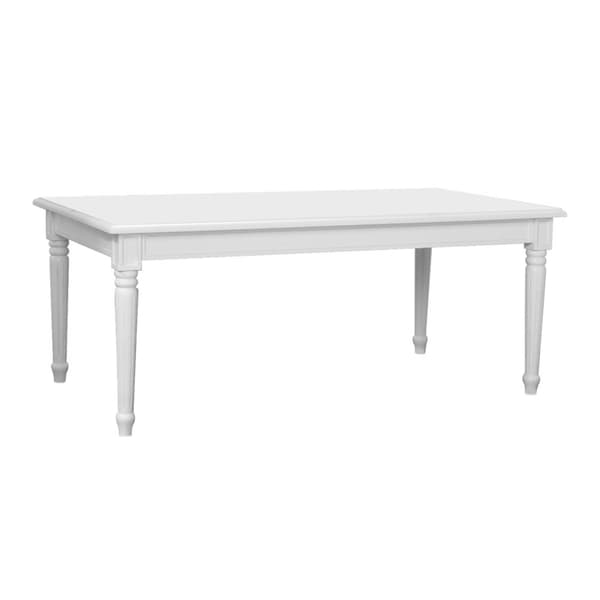 Amaretta spisebord 100x180/280 inkl. 2 tilllegsplater antikk hvit, antikk patinert.