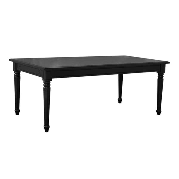 Amaretta spisebord 100x180/280 inkl. 2 tillleggsplater. Antikk svart