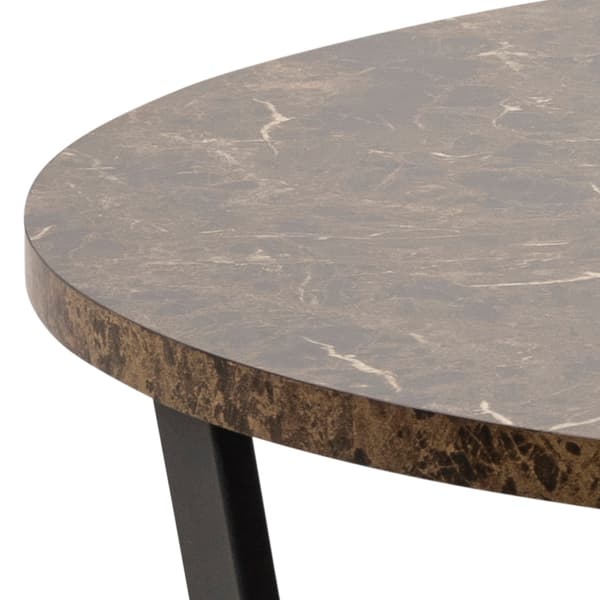Amst spisebord marmor print brun.