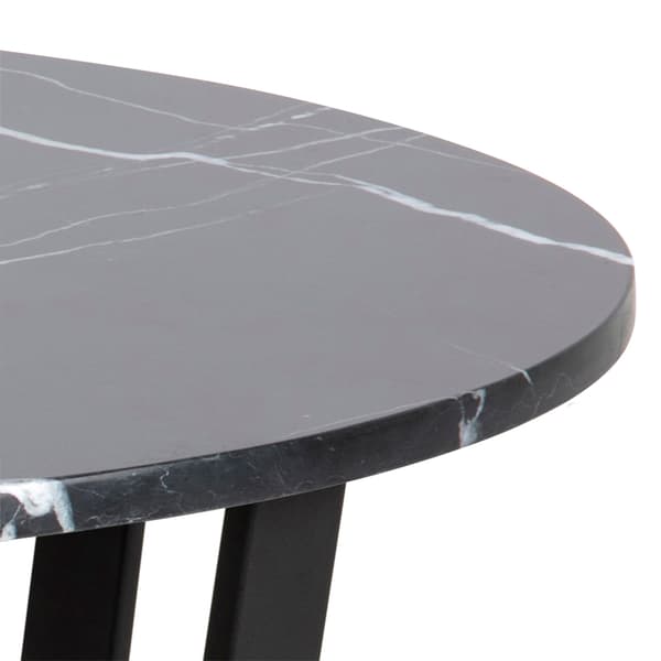 Amst spisebord marmor print svart.